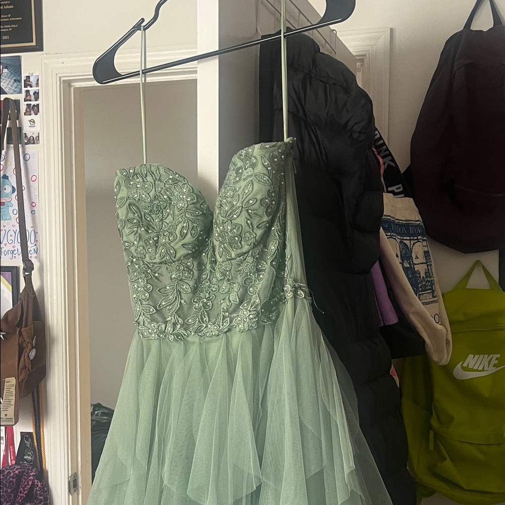 Dior Kids Dress in Sage Green